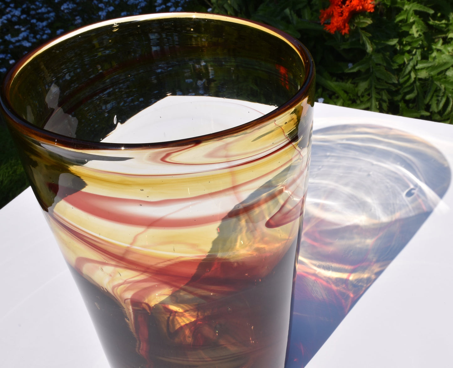 Summer Sunrise Glass Vase - Corley Studio Shop