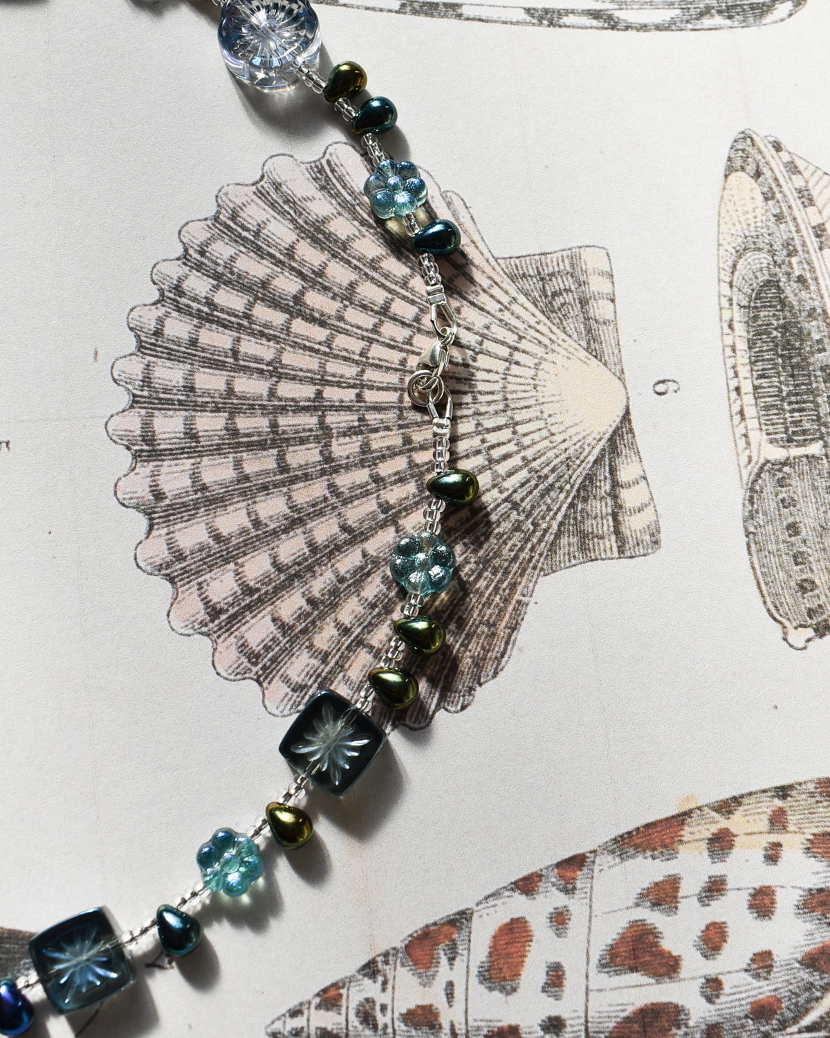 'Midnight Bloom' Bead Necklace