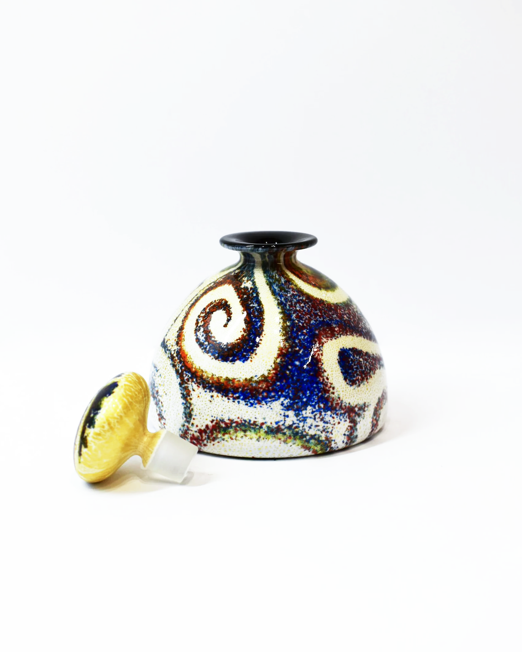 Bohemian Gold Leaf Dome Perfume Bottle