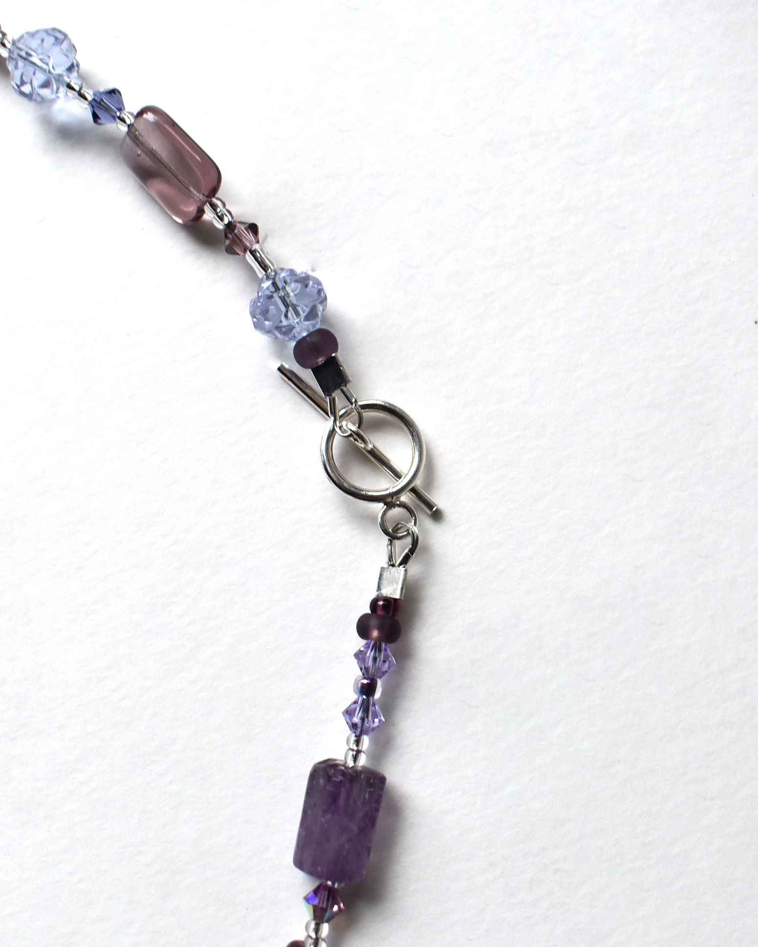Purple Amethyst Beaded Necklace