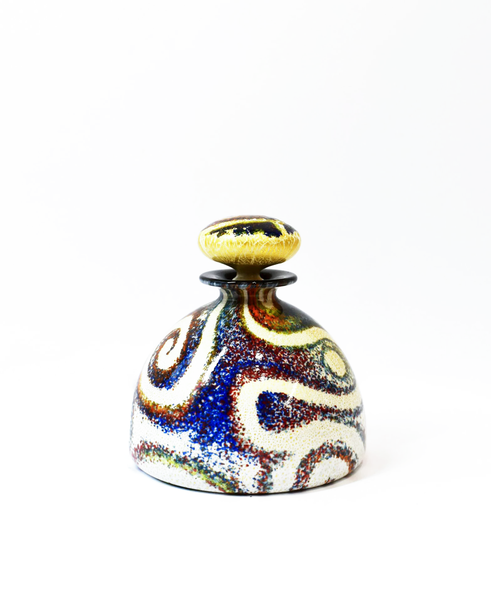 Bohemian Gold Leaf Dome Perfume Bottle