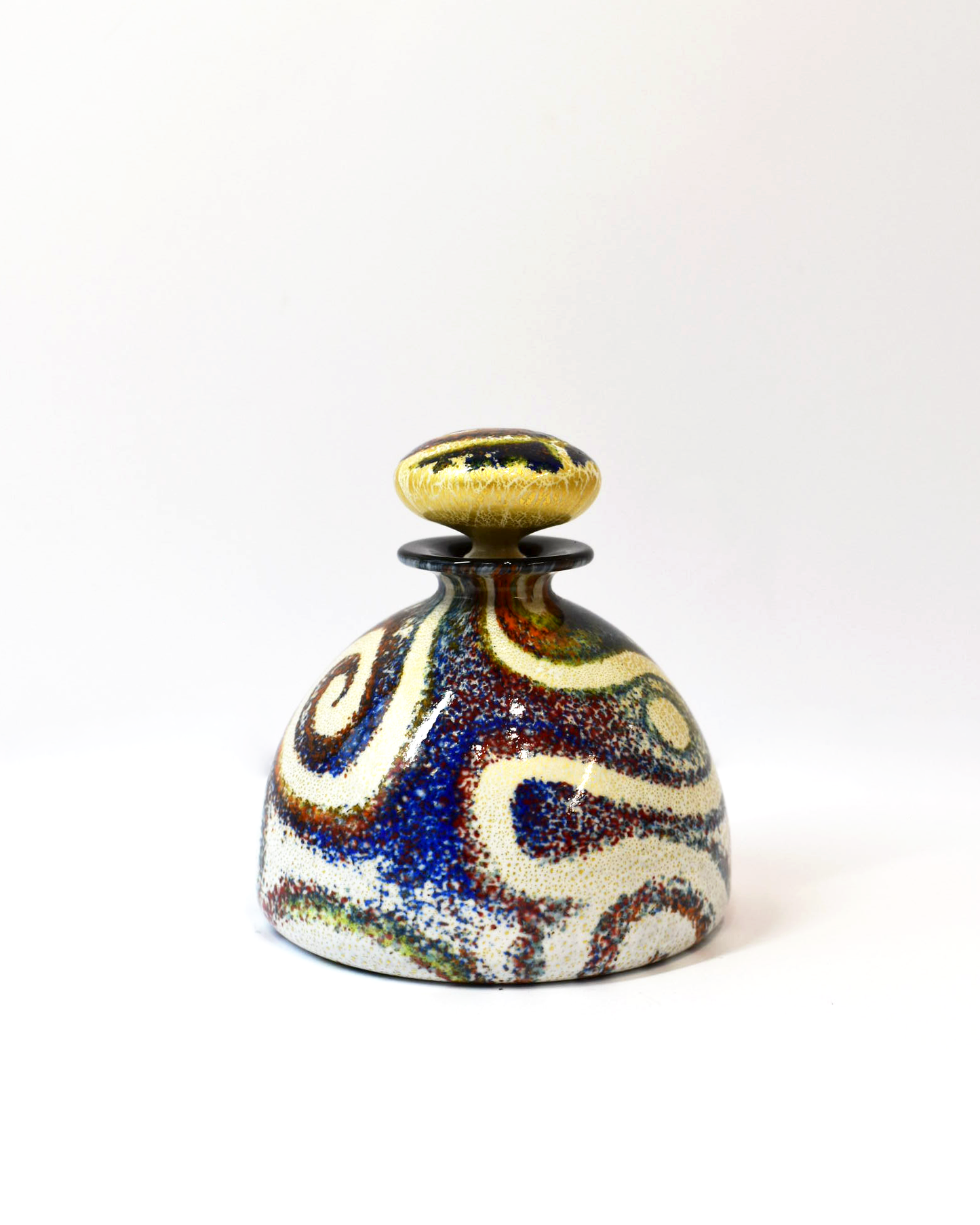 Bohemian Gold Leaf Dome Perfume Bottle