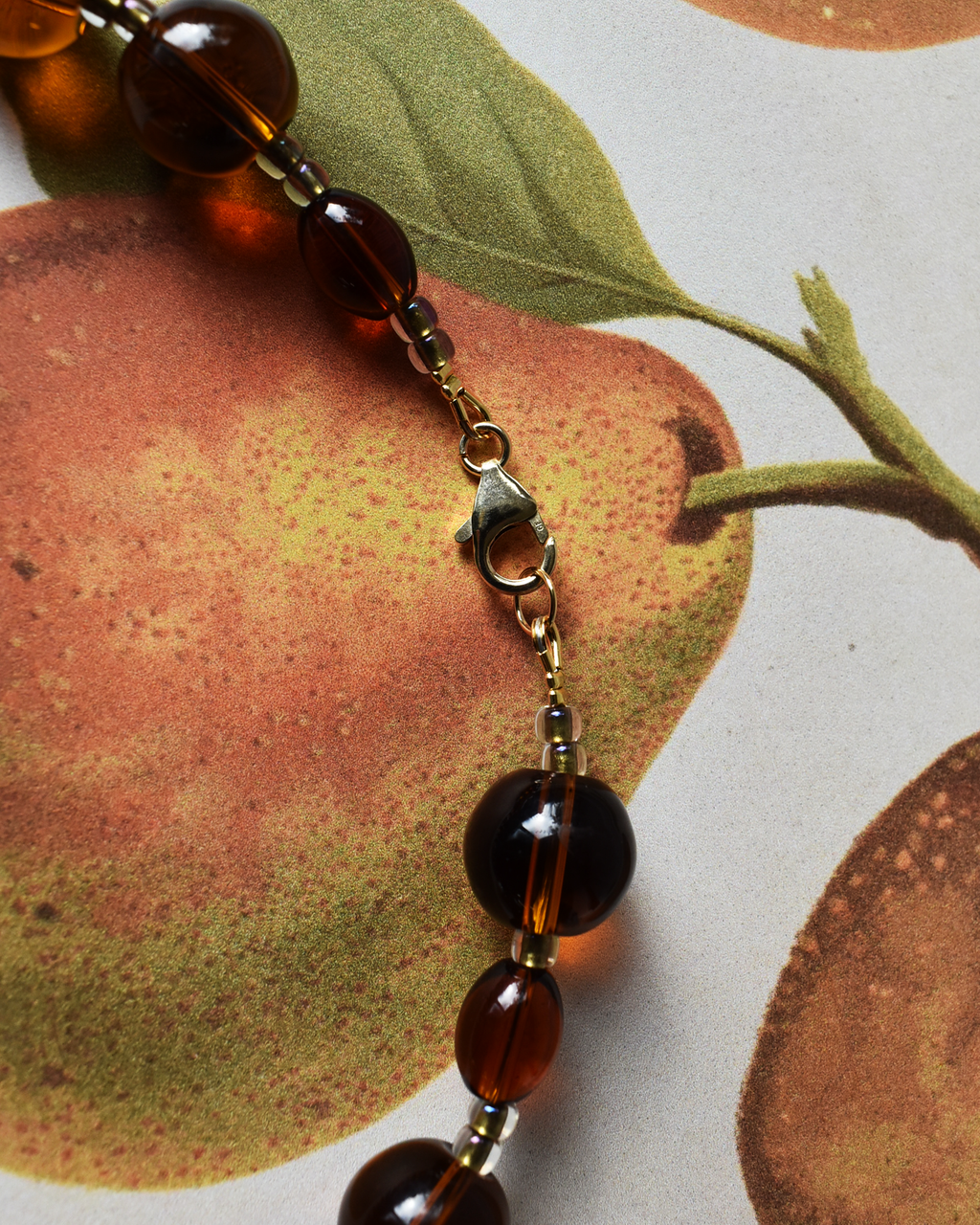 'Orchard Browns' Bead Necklace