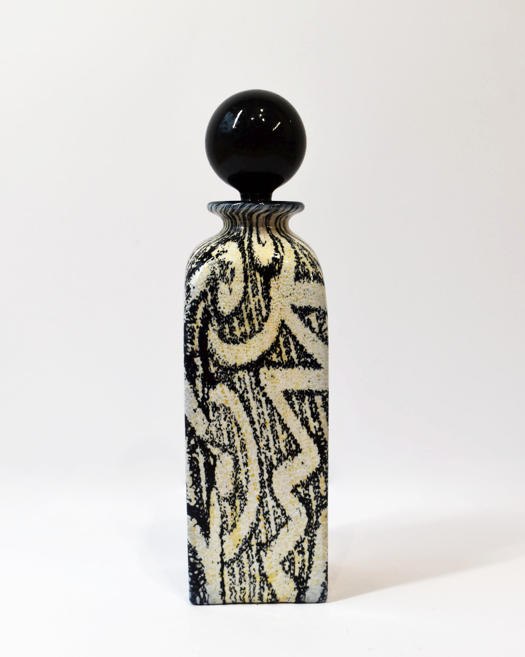 Monochrome & Gold Leaf Tall Perfume Bottle