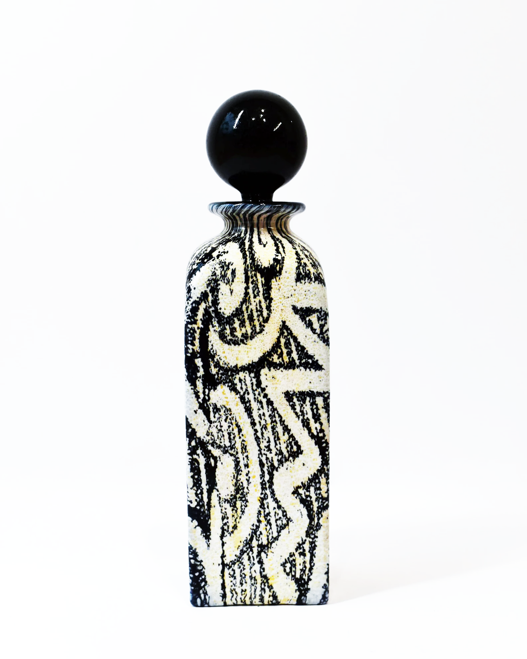 Monochrome & Gold Leaf Tall Perfume Bottle