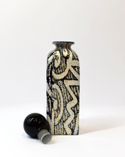 Load image into Gallery viewer, Monochrome &amp; Gold Leaf Tall Perfume Bottle
