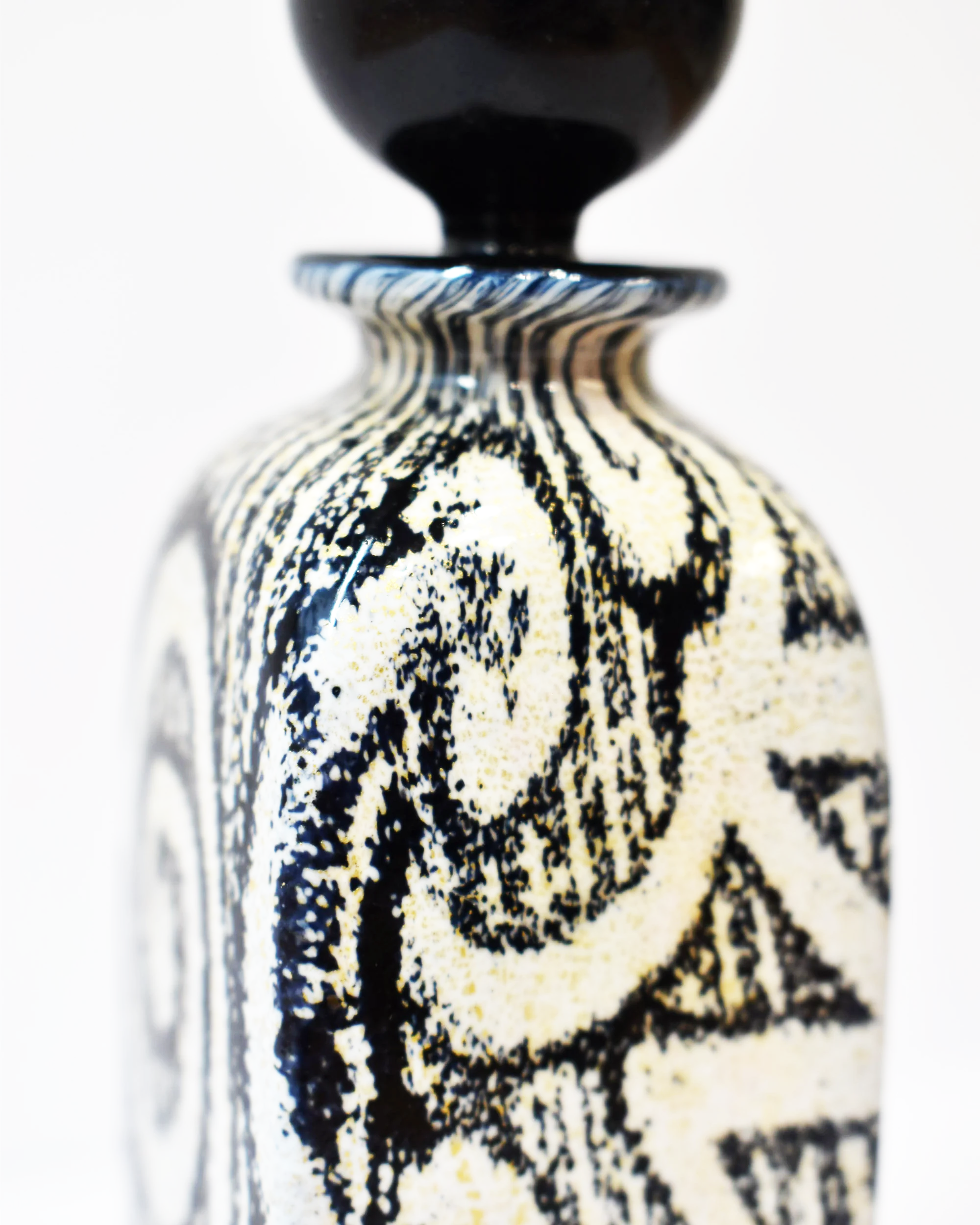 Monochrome & Gold Leaf Tall Perfume Bottle