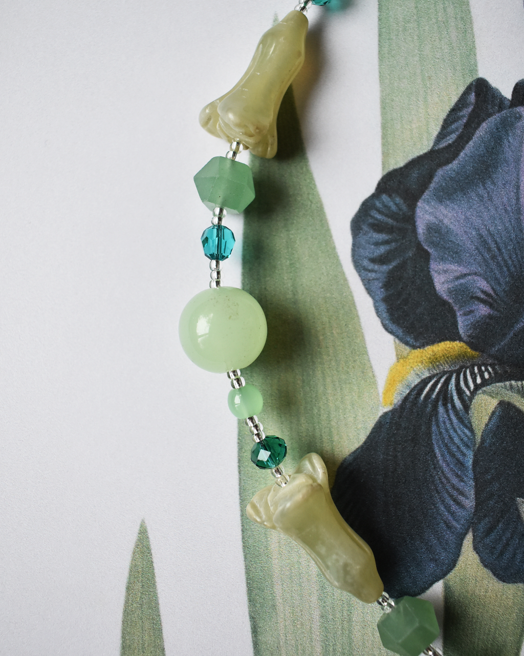 'Coastal Jade' Freshwater Pearl Bead Necklace