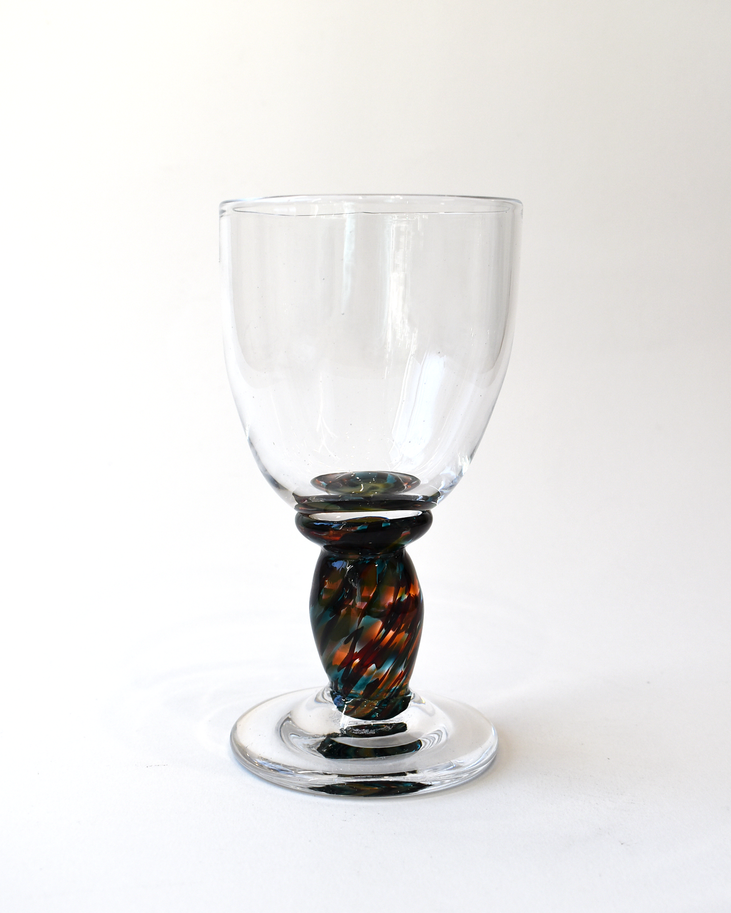 Dark Coloured Stem Wine Glass