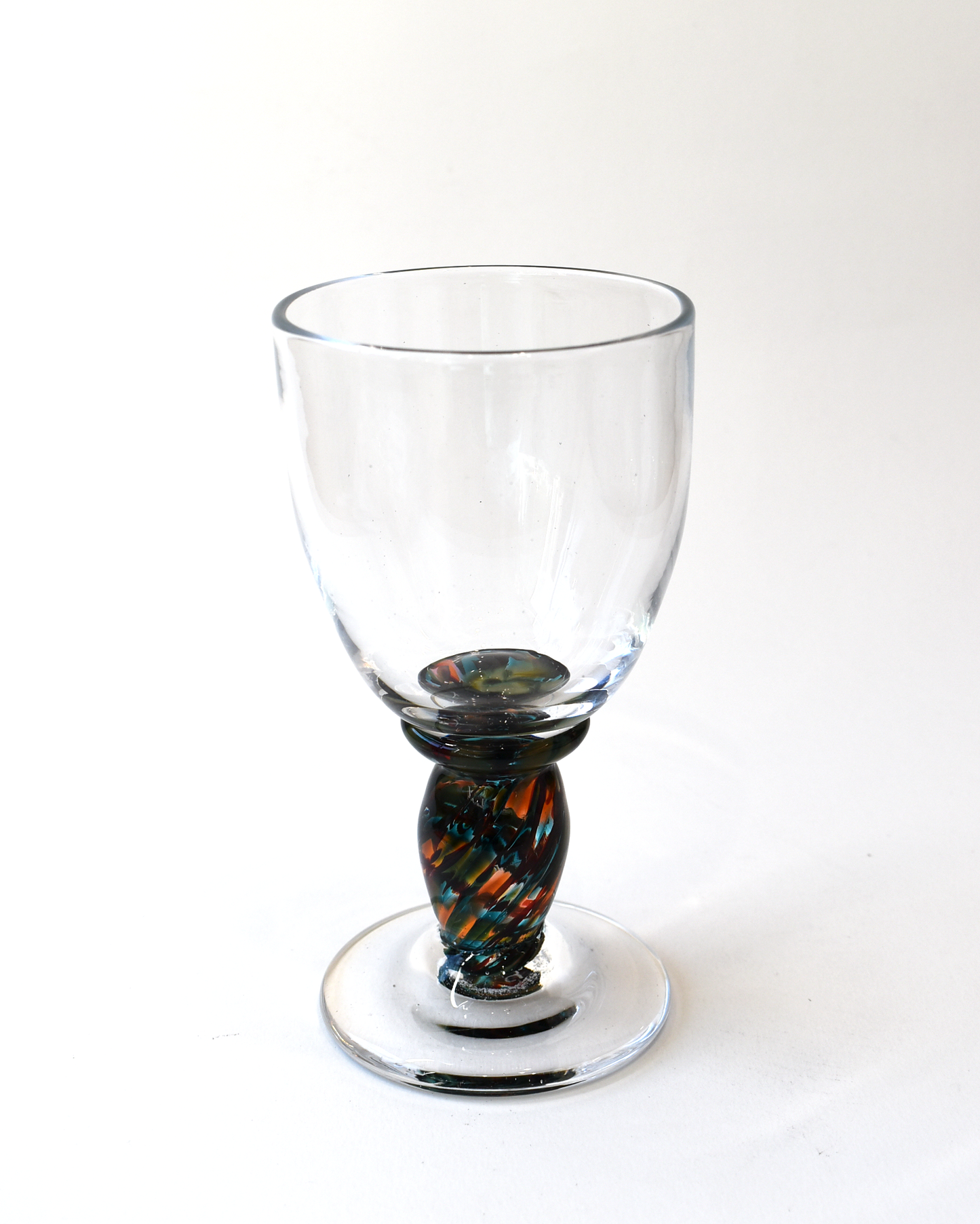 Dark Coloured Stem Wine Glass
