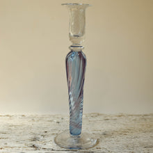 Load image into Gallery viewer, Aqua and Lilac Twist Candlestick - Corley Studio Shop
