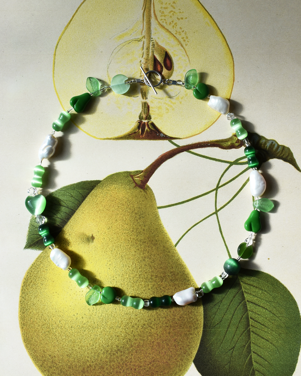 'Apples & Pears' Bead Necklace