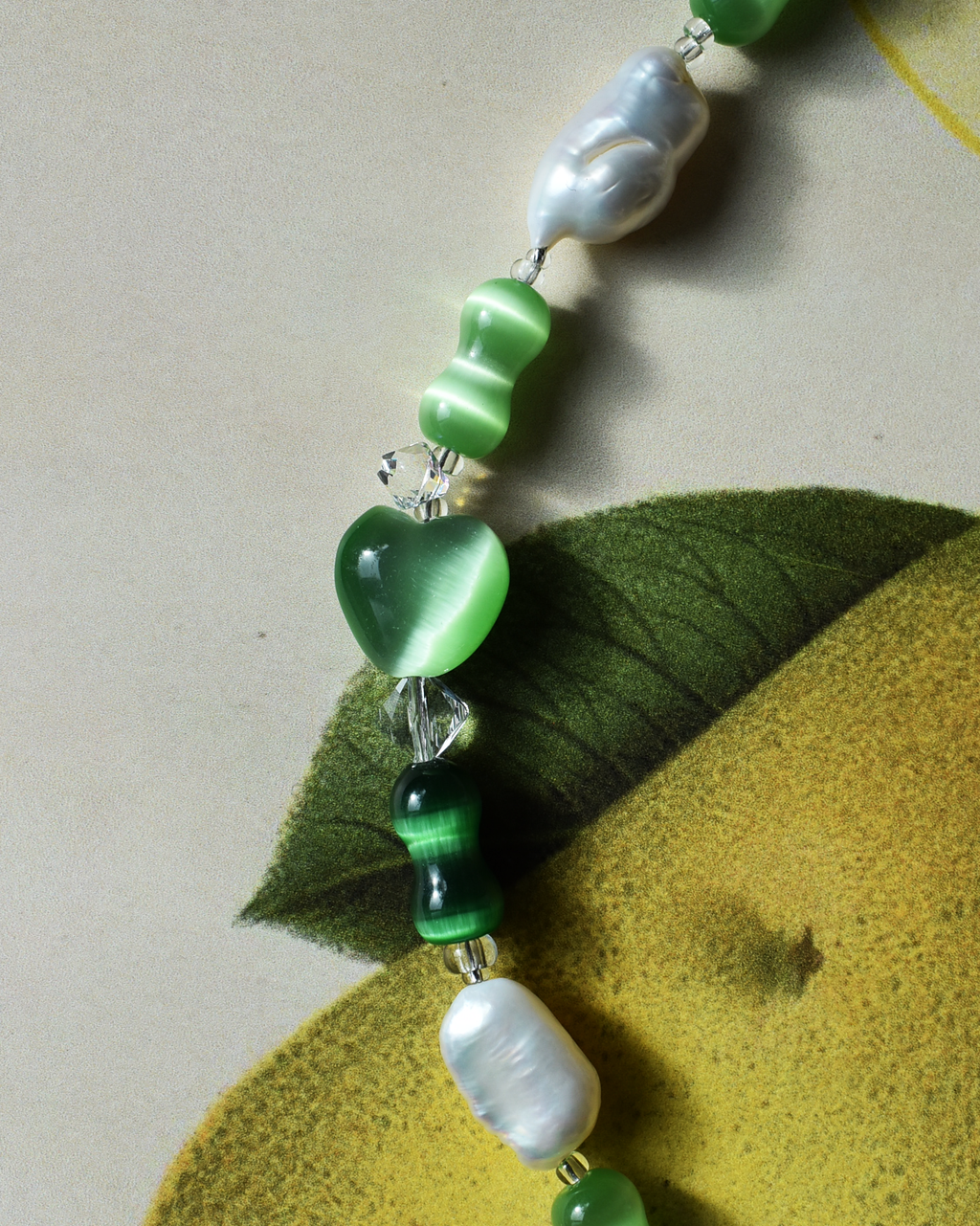 'Apples & Pears' Bead Necklace