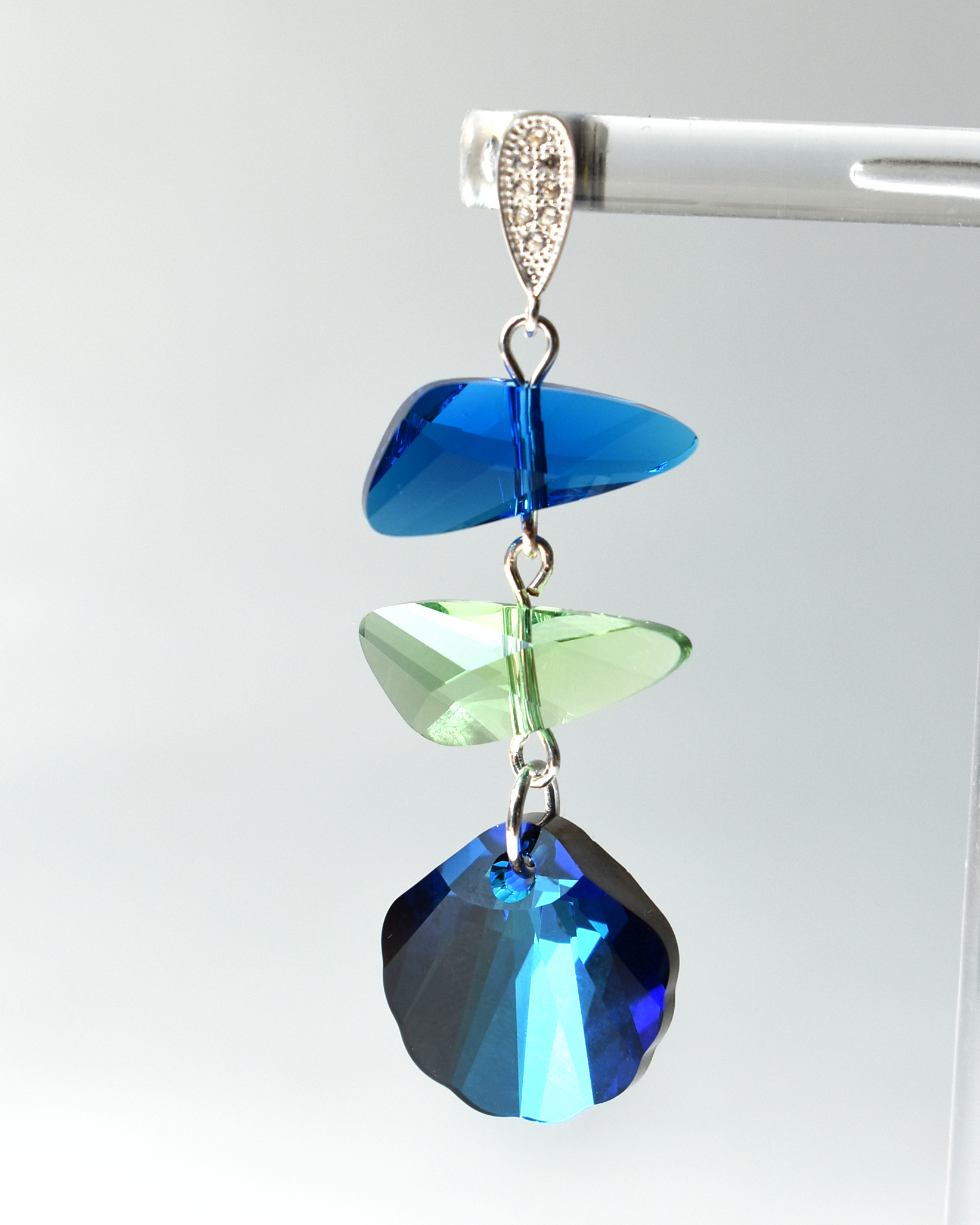 'Summer Lagoon' Crystal Stud Earrings