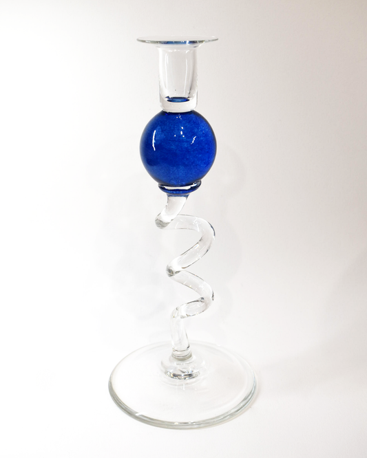 Royal Blue 'Colourball' Candlestick