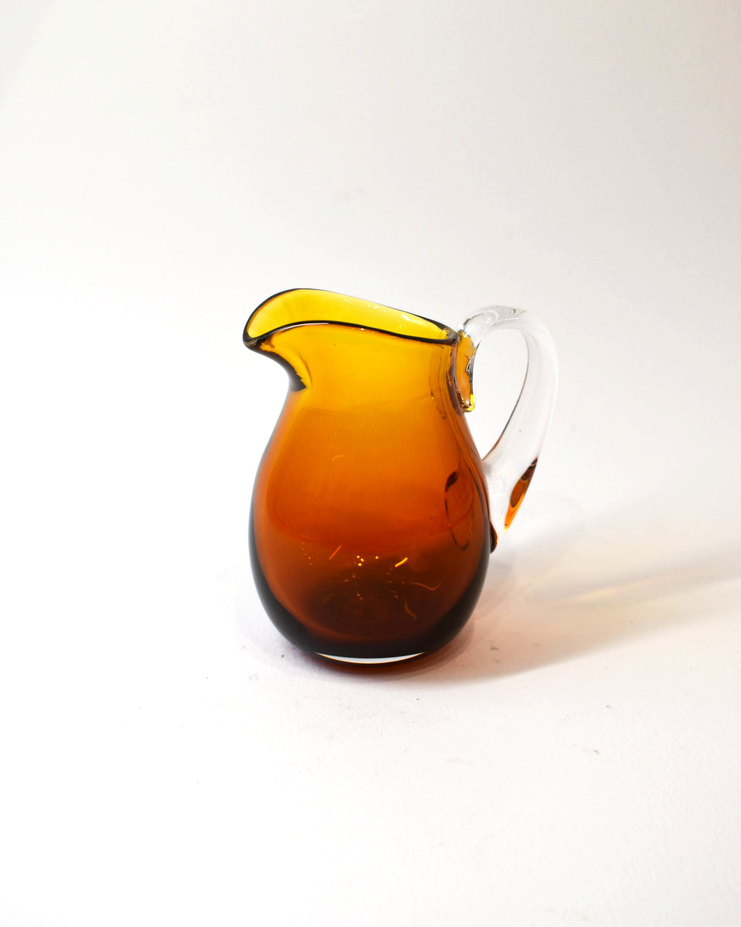 Amber Glass Cordial Jug (S)