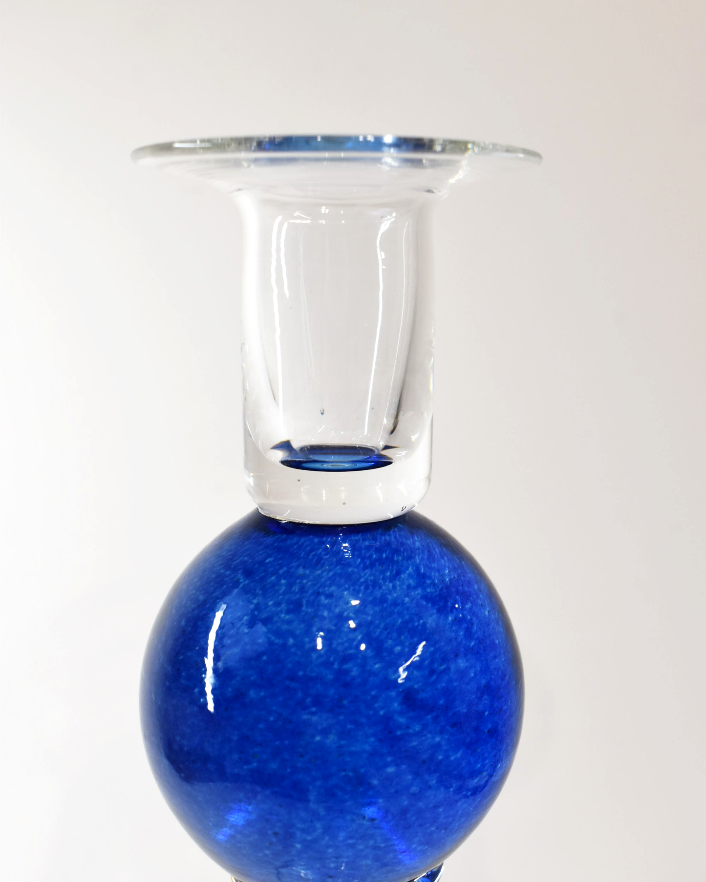 Royal Blue 'Colourball' Candlestick