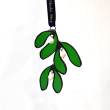 Load image into Gallery viewer, Copper Foil Glass Mistletoe
