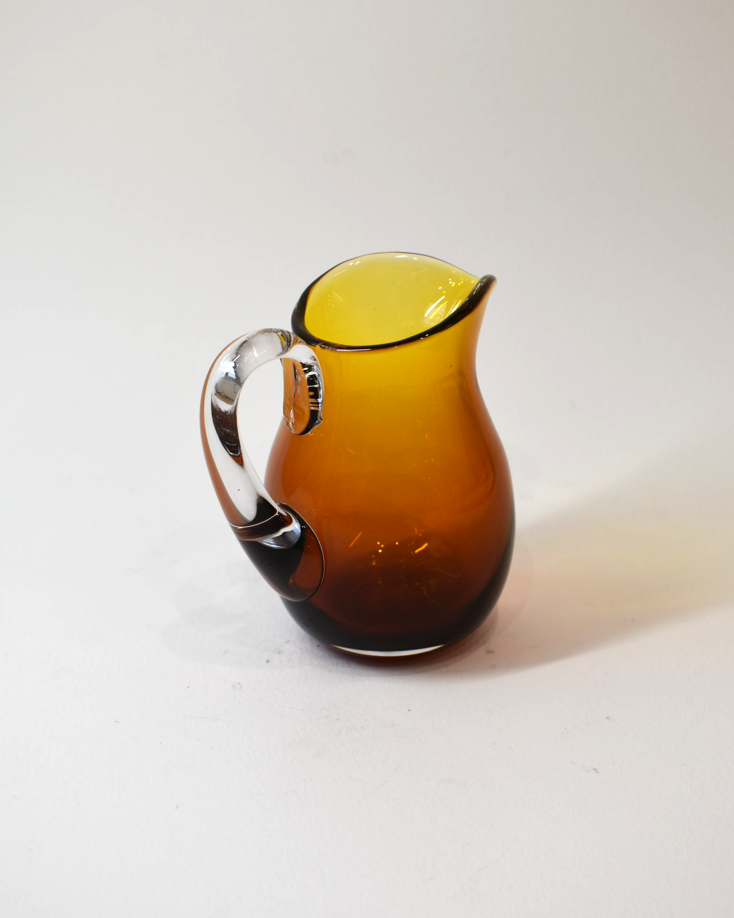 Amber Glass Cordial Jug (S)