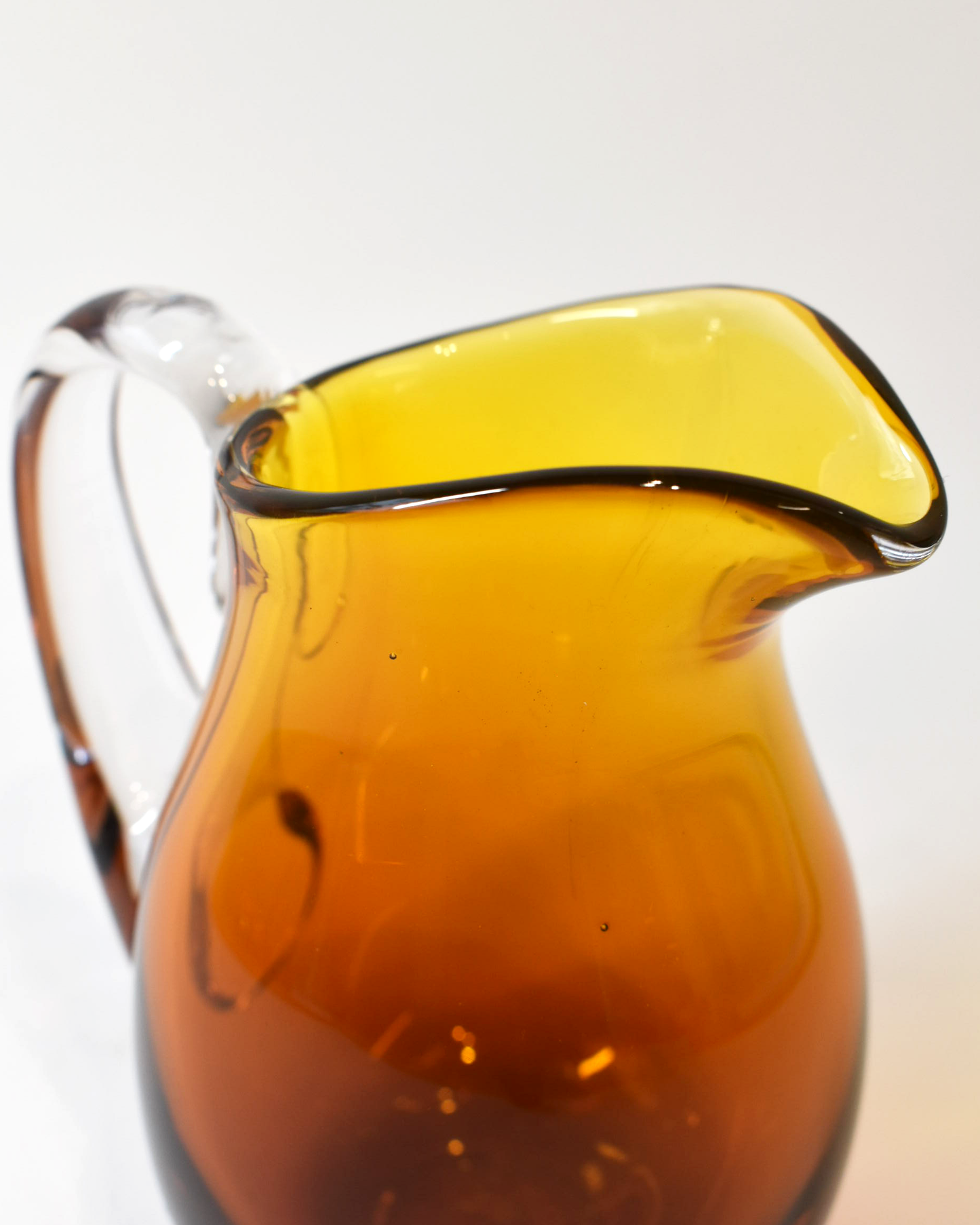 Amber Glass Cordial Jug (S)