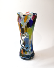 Load image into Gallery viewer, Colourful &#39;Top Heavy&#39; Mouthblown Glass Jug
