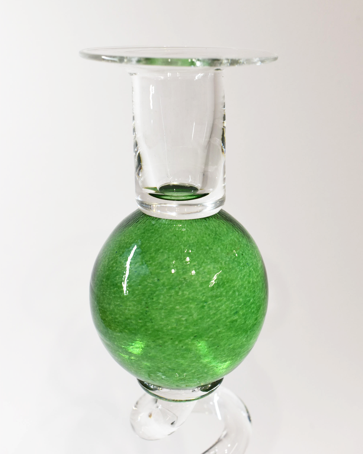 Green 'Colourball' Candlestick