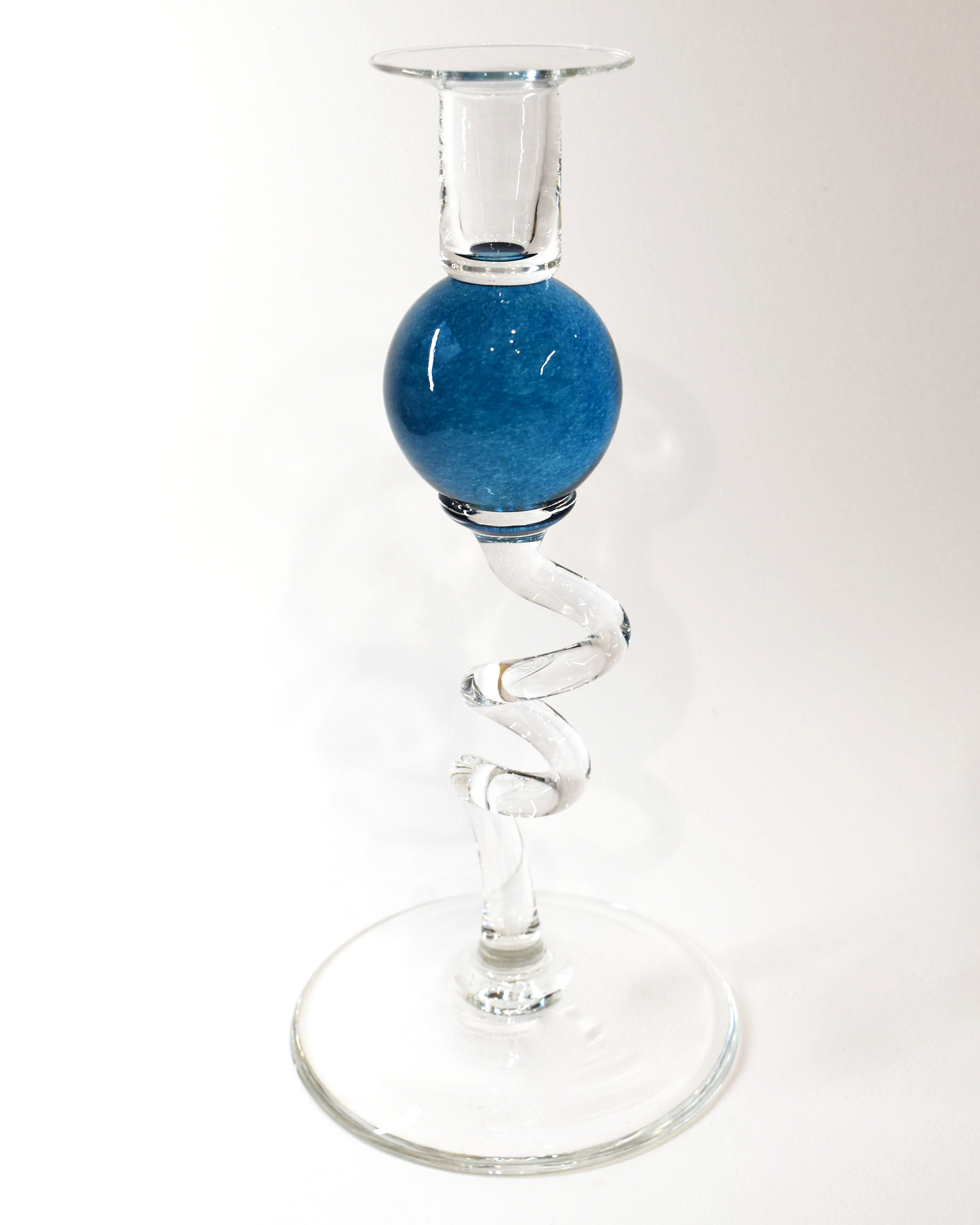 Turquoise 'Colourball' Candlestick