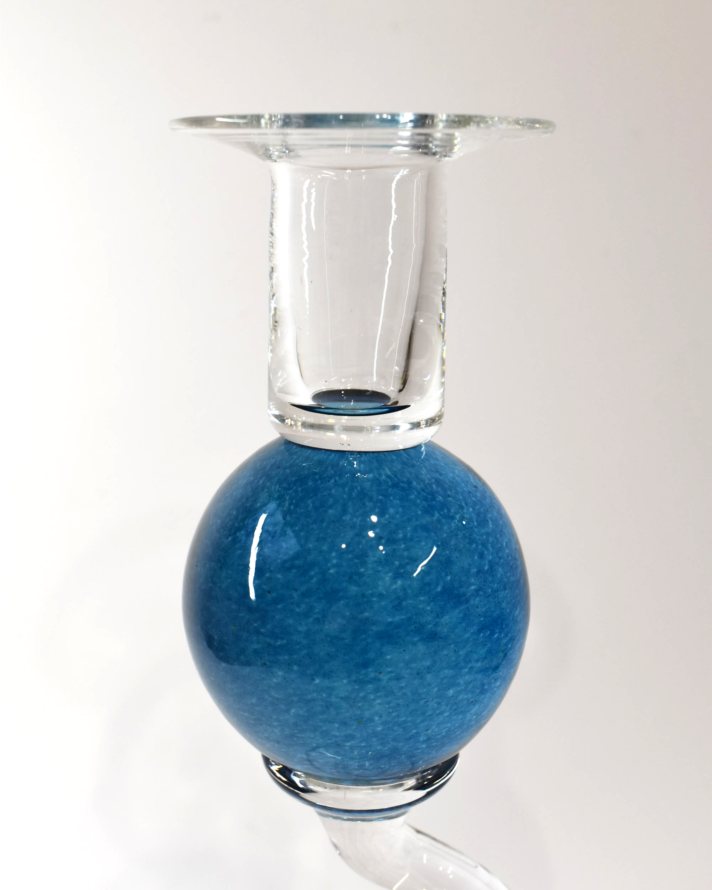 Turquoise 'Colourball' Candlestick