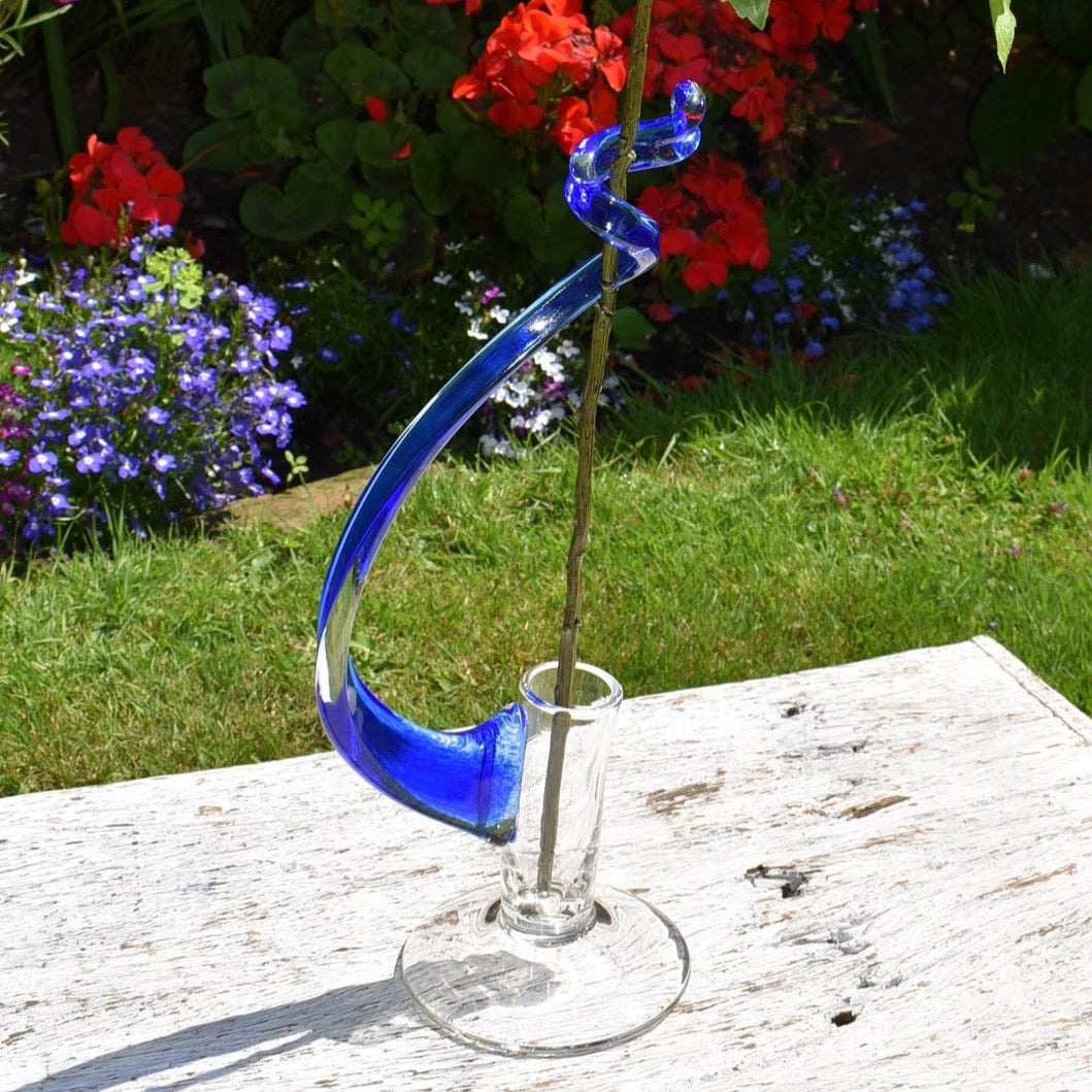 Single Stem Vase - Royal Blue - Corley Studio Shop