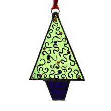 Load image into Gallery viewer, Copper Foil Wavy Sparkle Christmas Tree
