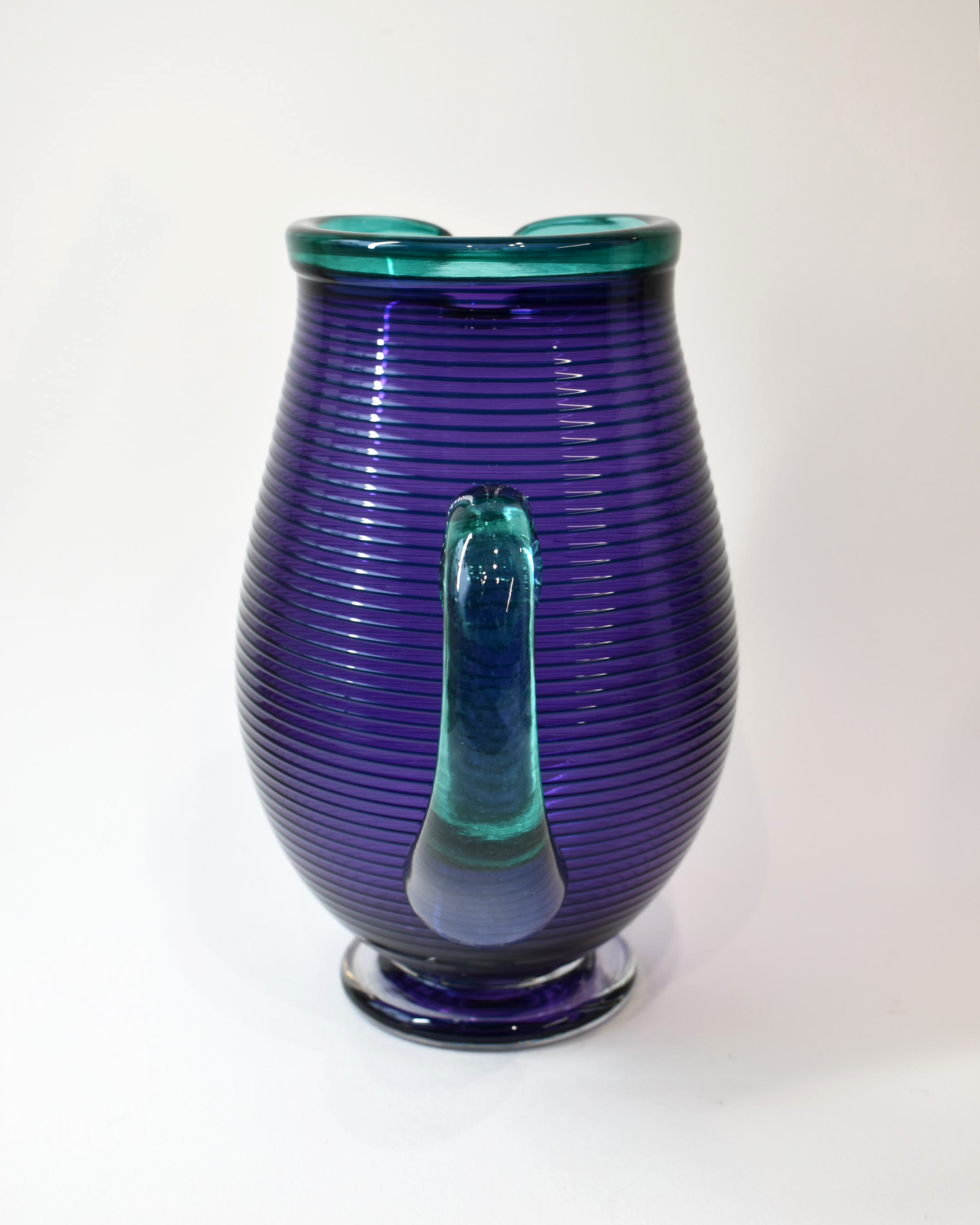 Purple & Turquoise Venetian Glass Jug