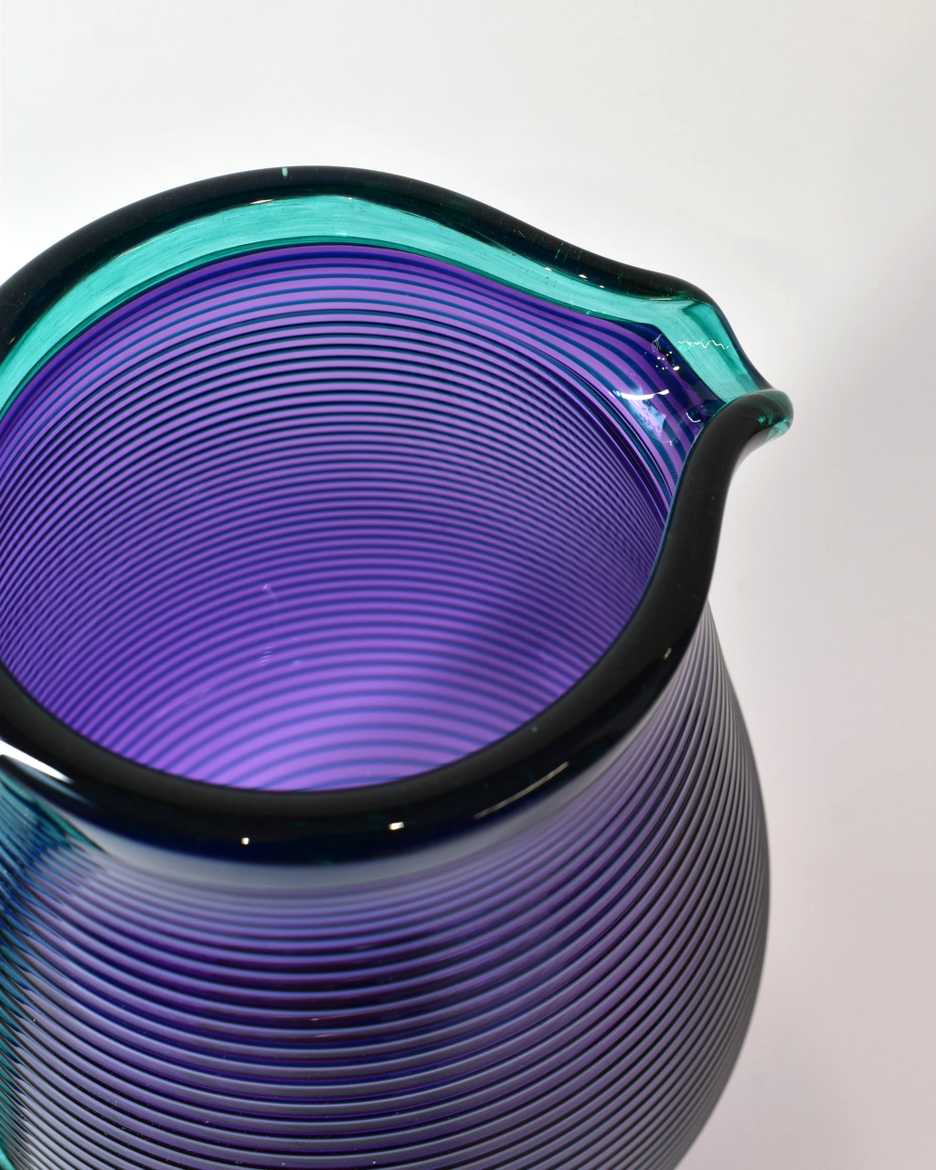 Purple & Turquoise Venetian Glass Jug