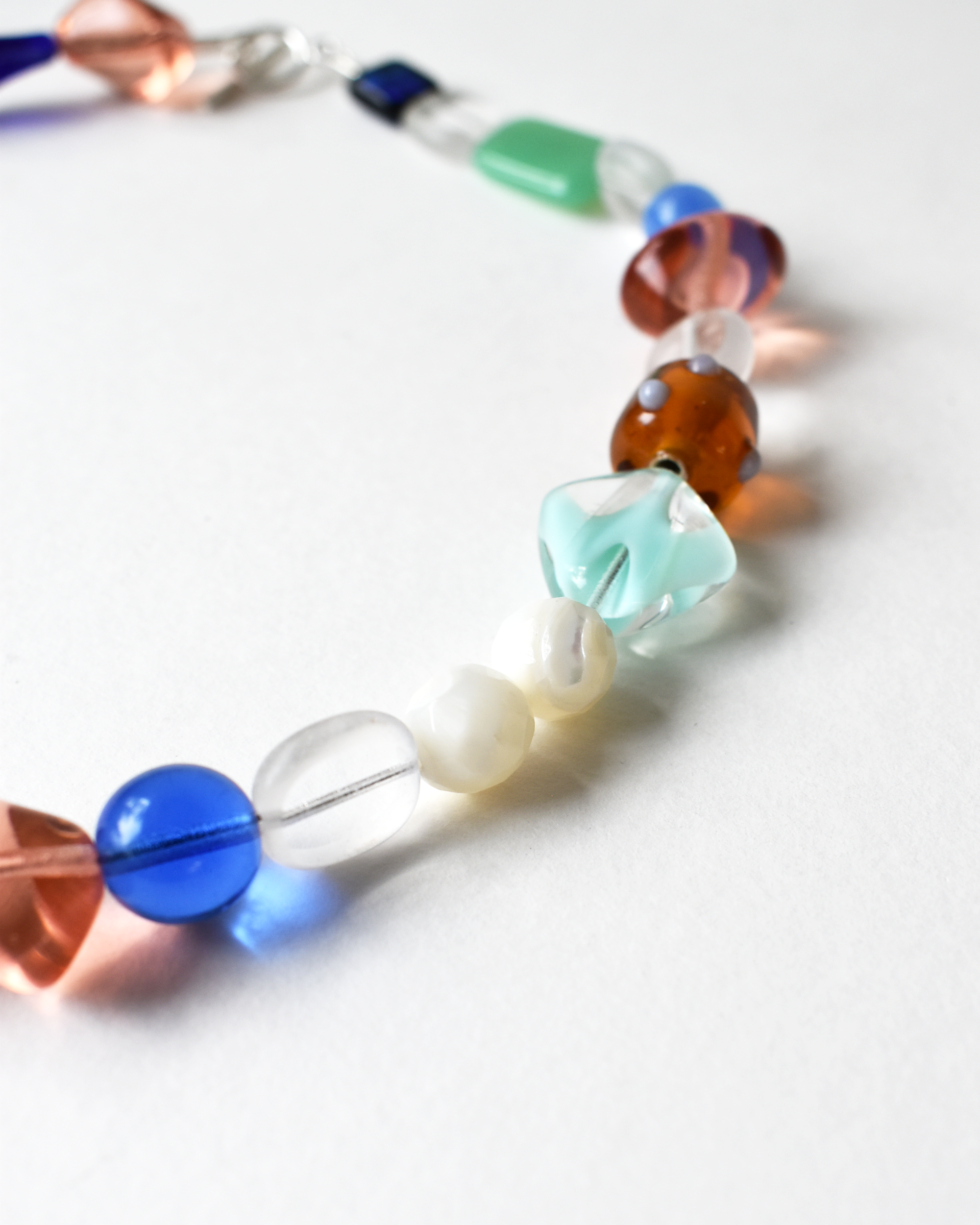 Mixed Glass Bead Necklace