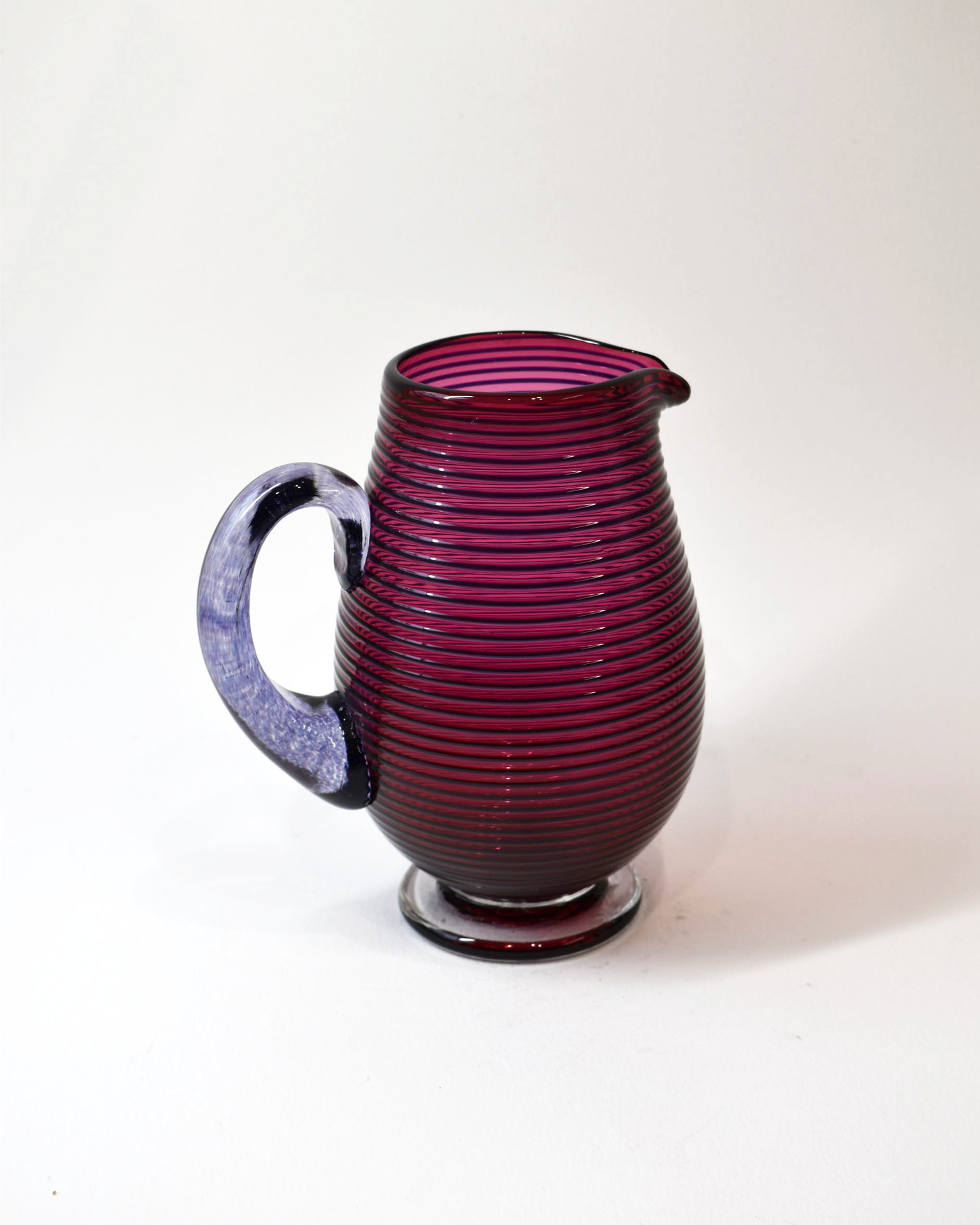 Ruby & Purple Venetian Glass Jug