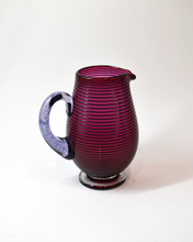 Load image into Gallery viewer, Ruby &amp; Purple Venetian Glass Jug
