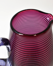 Load image into Gallery viewer, Ruby &amp; Purple Venetian Glass Jug
