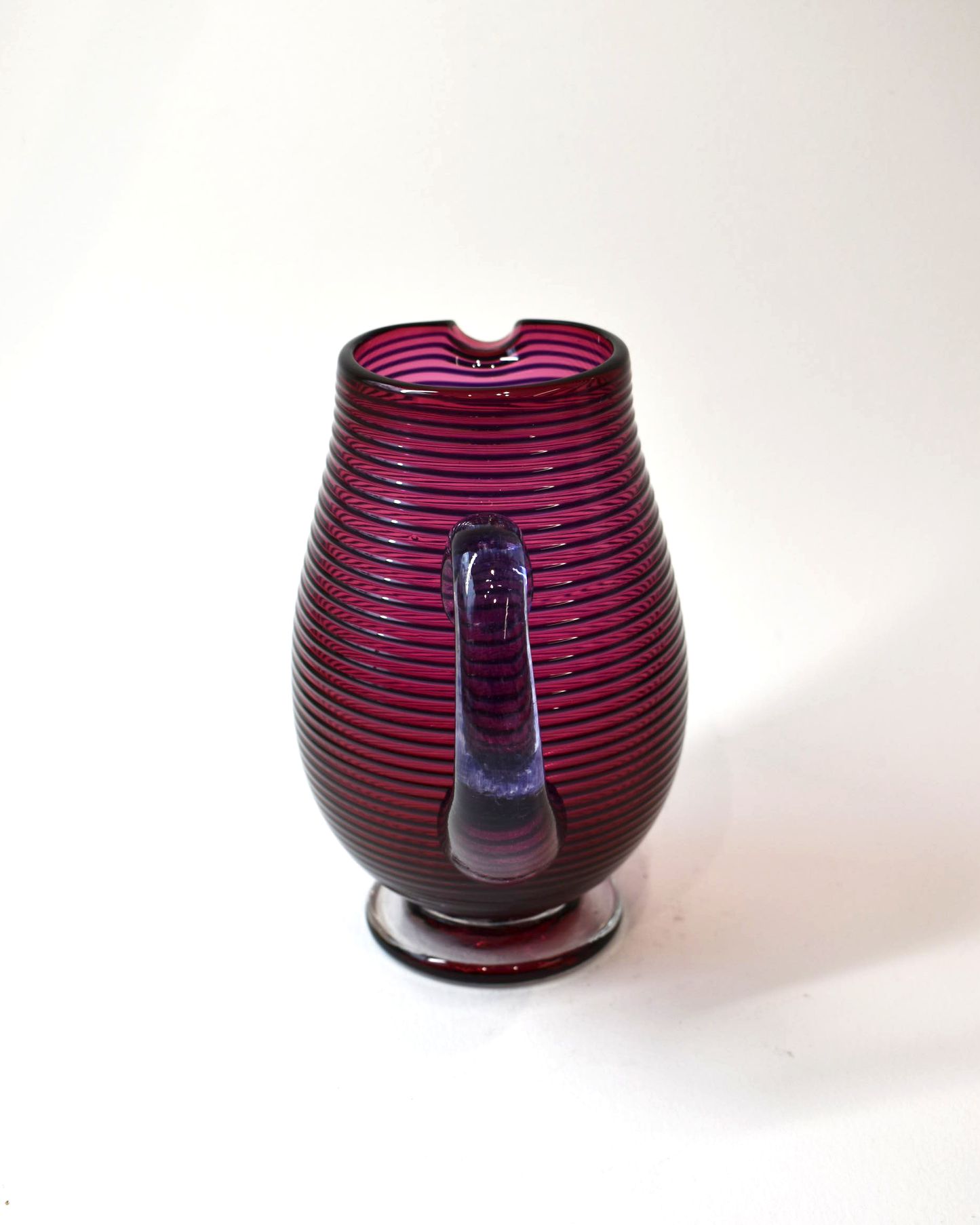 Ruby & Purple Venetian Glass Jug