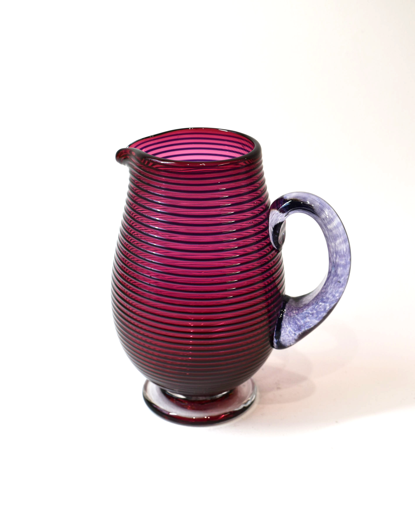 Ruby & Purple Venetian Glass Jug