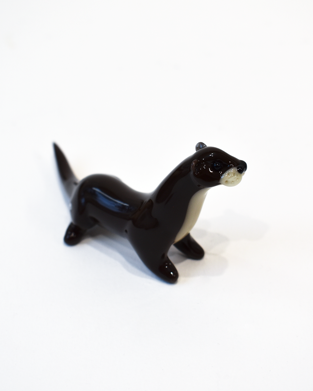 'Little Otter' Glass Sculpture