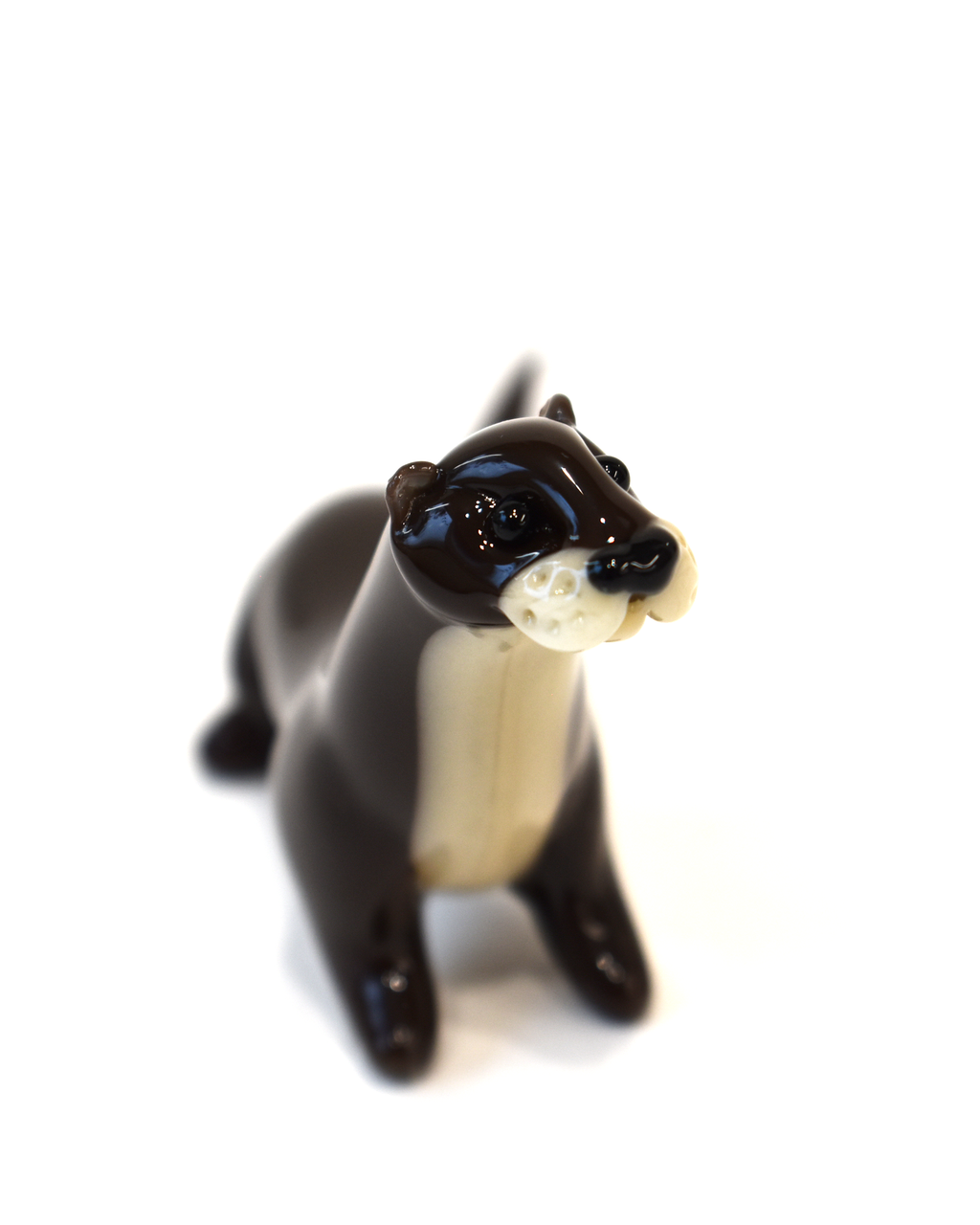 'Little Otter' Glass Sculpture