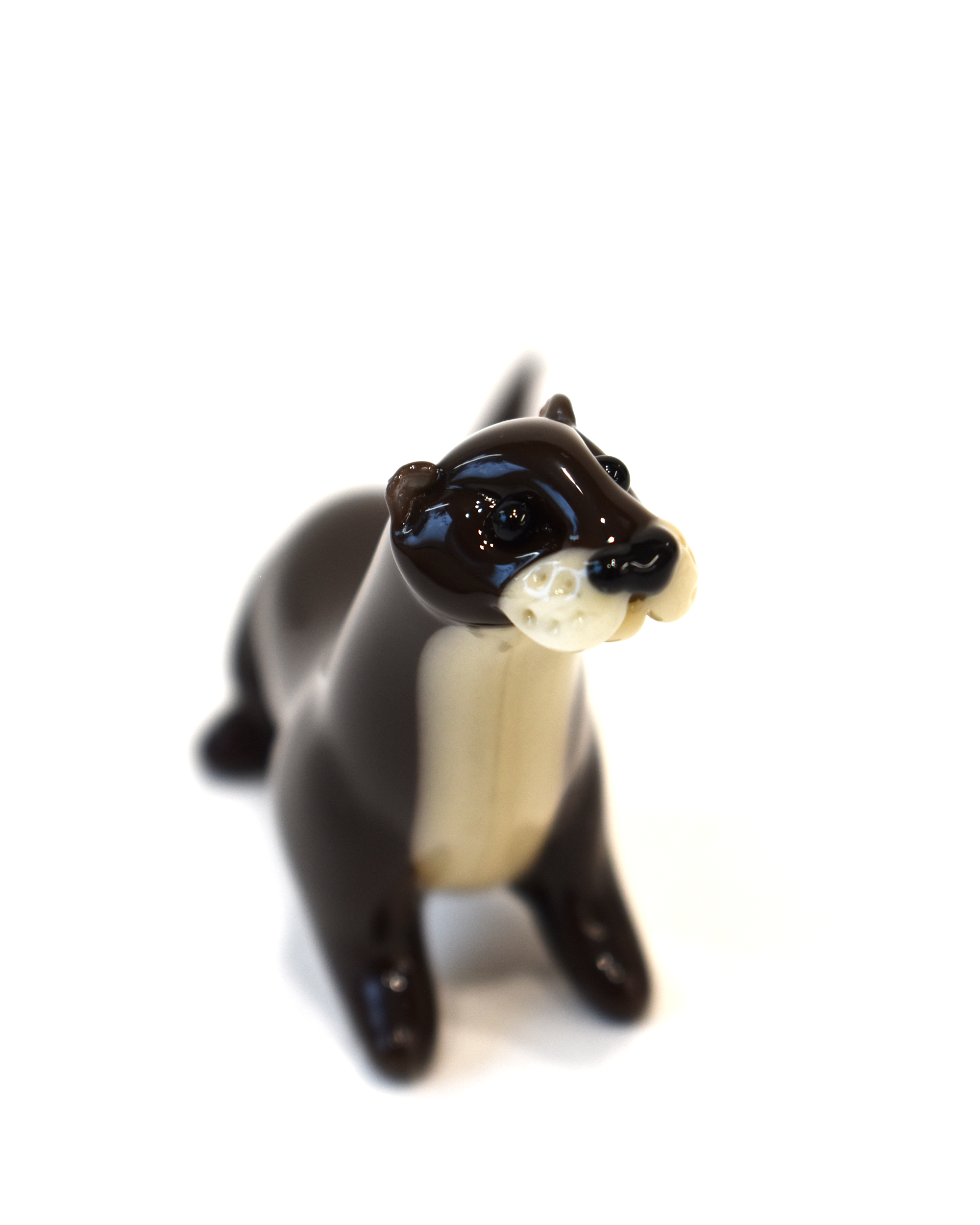 'Little Otter' Glass Sculpture