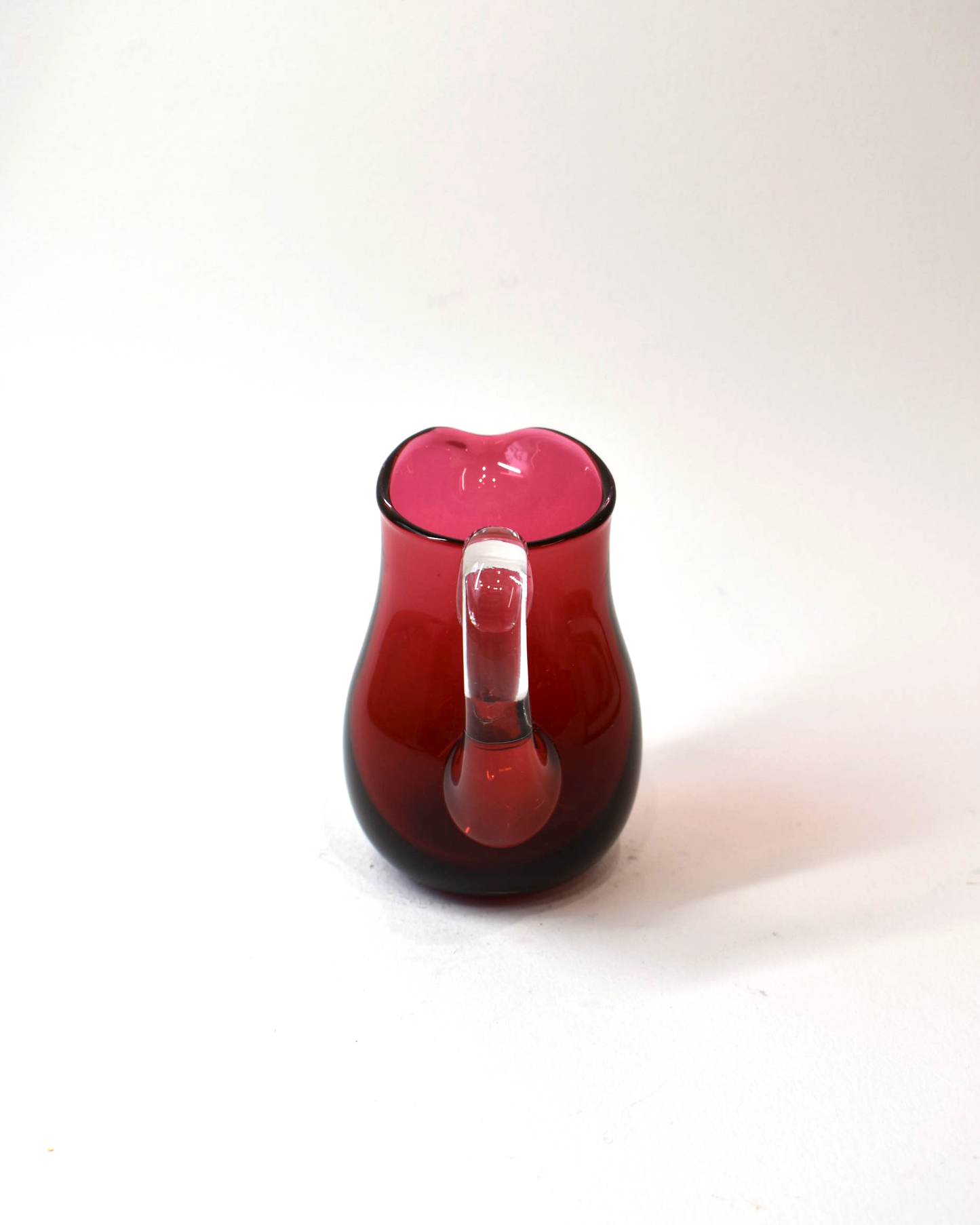 Cranberry Glass Cordial Jug (S)