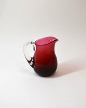 Load image into Gallery viewer, Cranberry Glass Cordial Jug (S)
