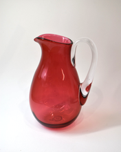 Load image into Gallery viewer, Cranberry Pink Glass Jug (L)
