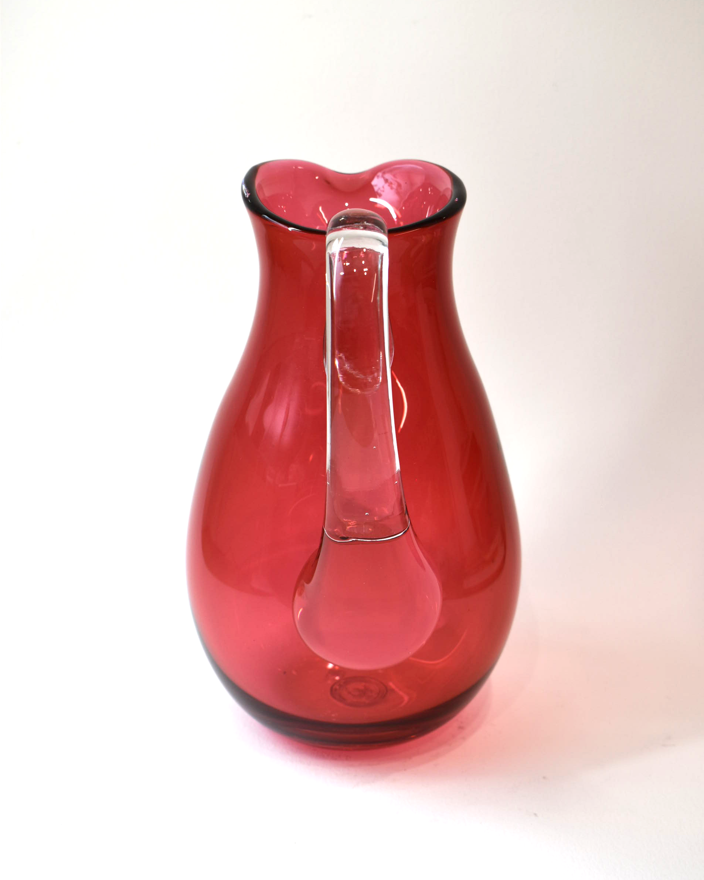 Cranberry Pink Glass Jug (L)