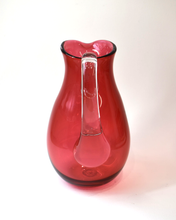 Load image into Gallery viewer, Cranberry Pink Glass Jug (L)
