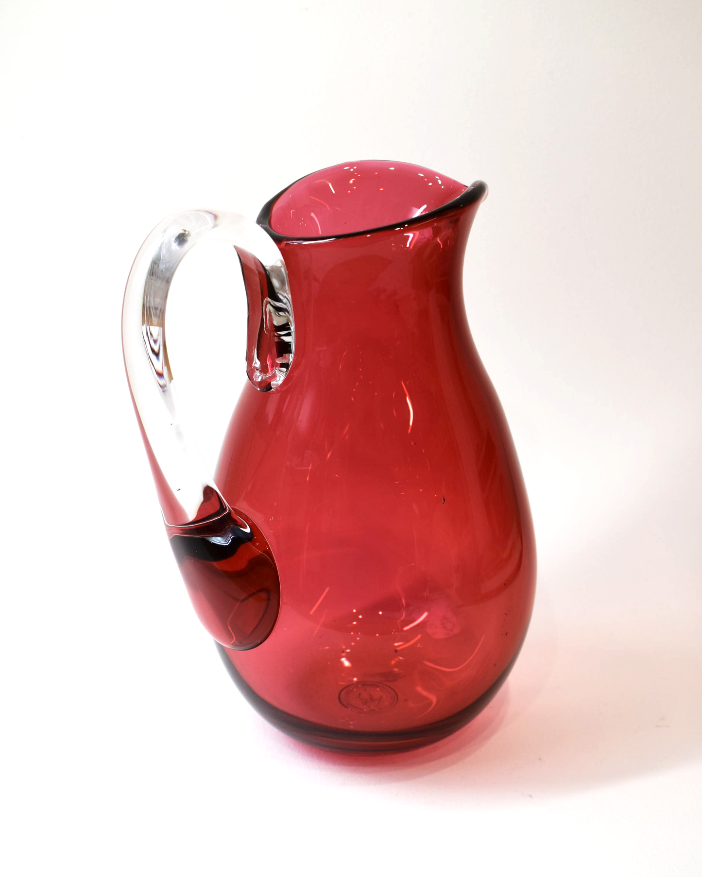 Cranberry Pink Glass Jug (L)