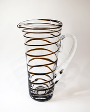 Load image into Gallery viewer, Brown Spiral Glass Jug (L)
