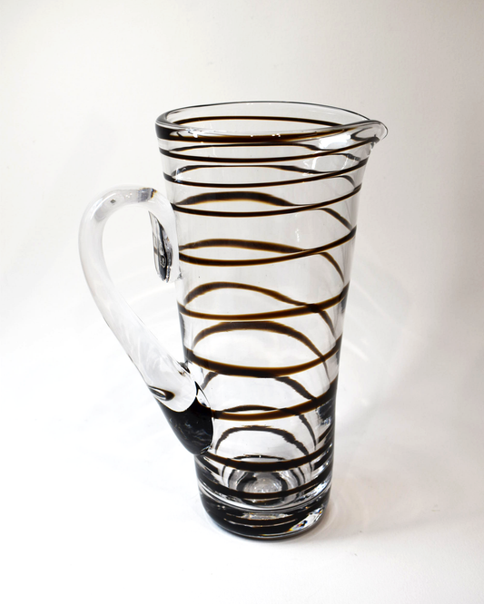 Brown Spiral Glass Jug (L)