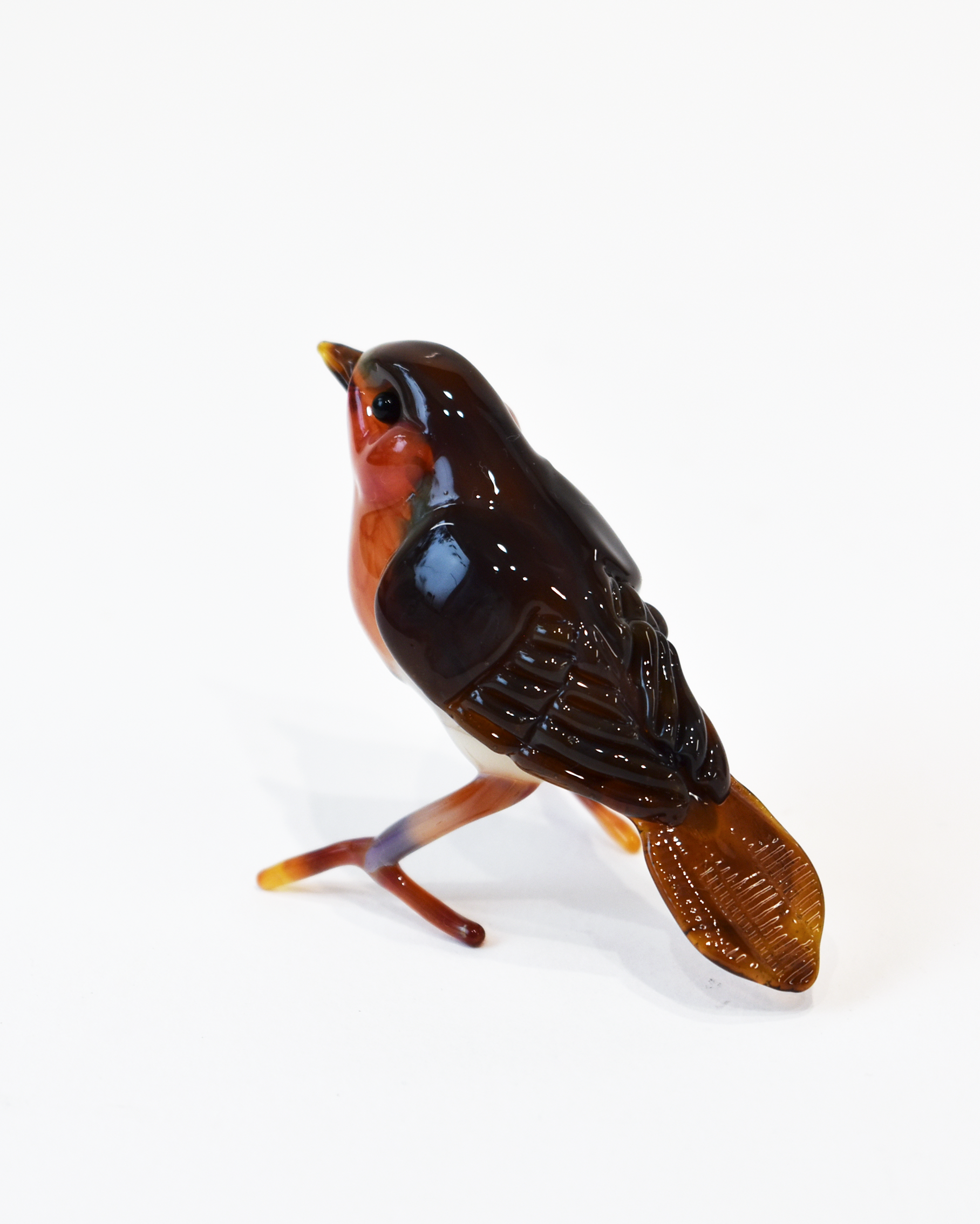 'Little Robin Red Breast' Glass Sculpture
